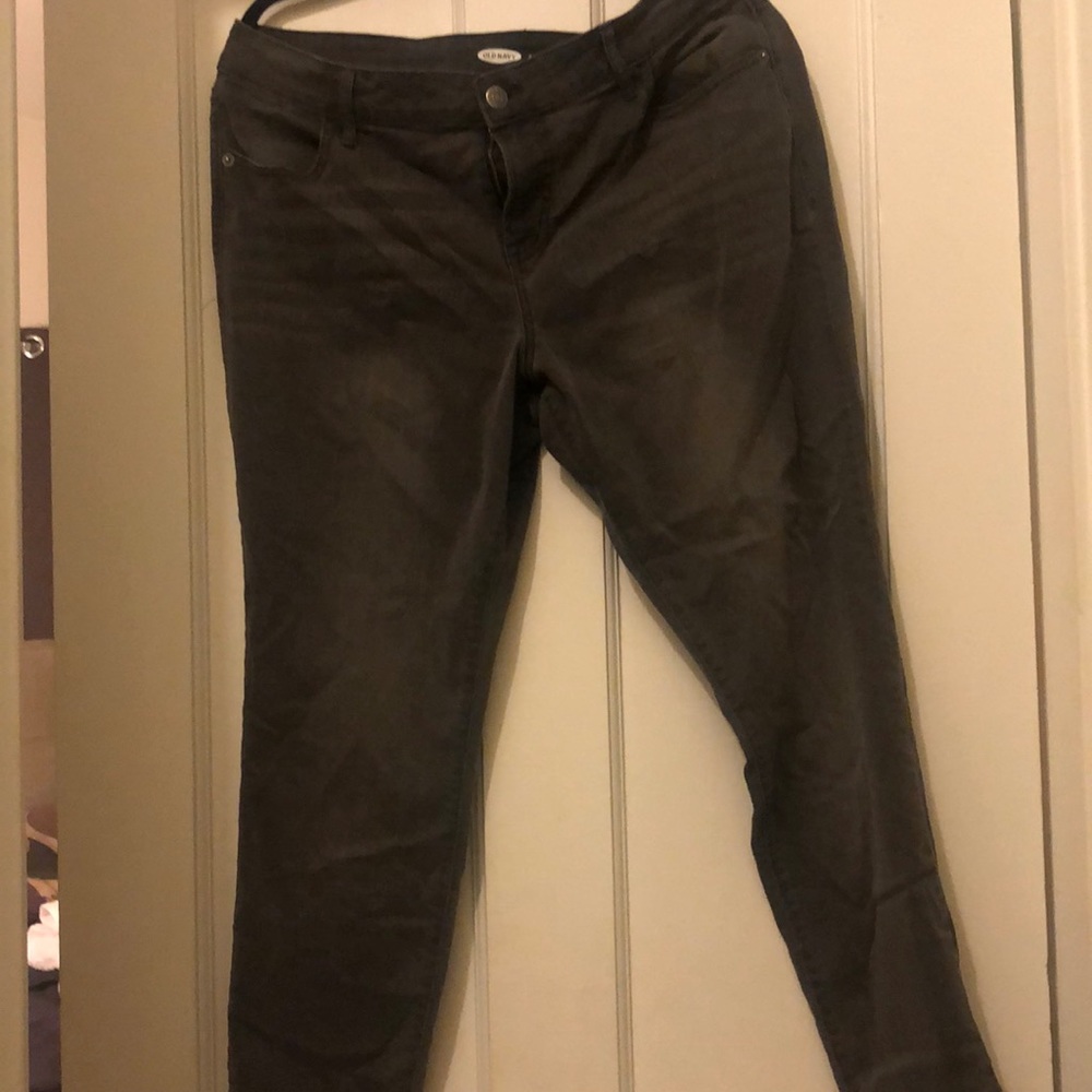 Dark gray old navy jeans